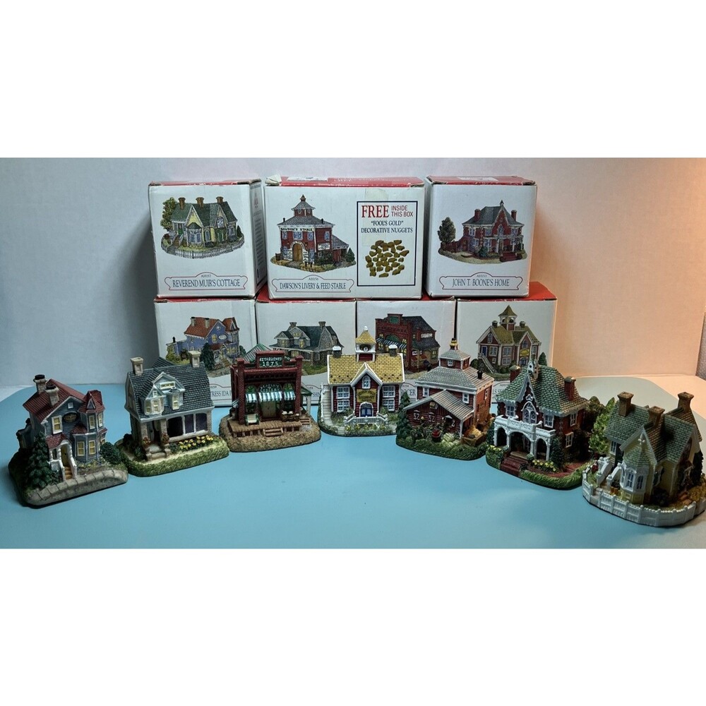 Liberty Falls 1998 Vintage Americana Collection Village Lot of 7